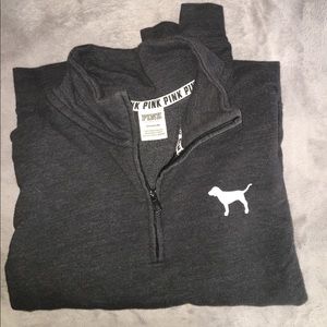 Pink quarter zip up